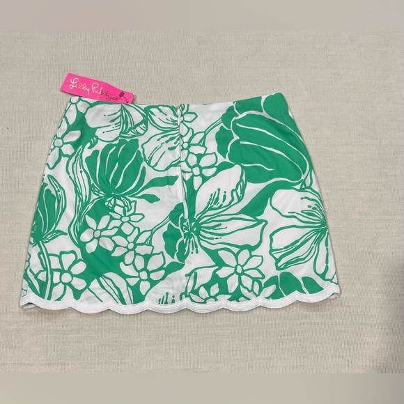 Lilly Pulitzer Michelina Mini Skort Spearmint Oversized Kiss My Tulips Size 00 - Picture 2 of 5